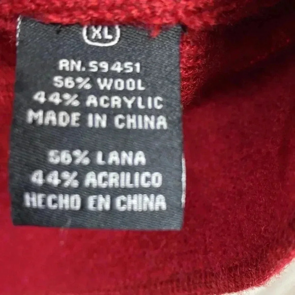 Jane Ashley Red Wool Blend Two Button Blazer in Size XL. - Picture 8 of 10